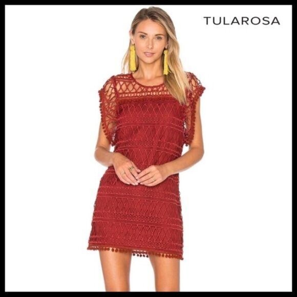NWT Tularosa Clayton Pom Pom Tunic Dress M - Picture 1 of 4